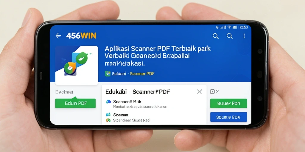 Antarmuka aplikasi 456WIN saat memindai dokumen PDF.