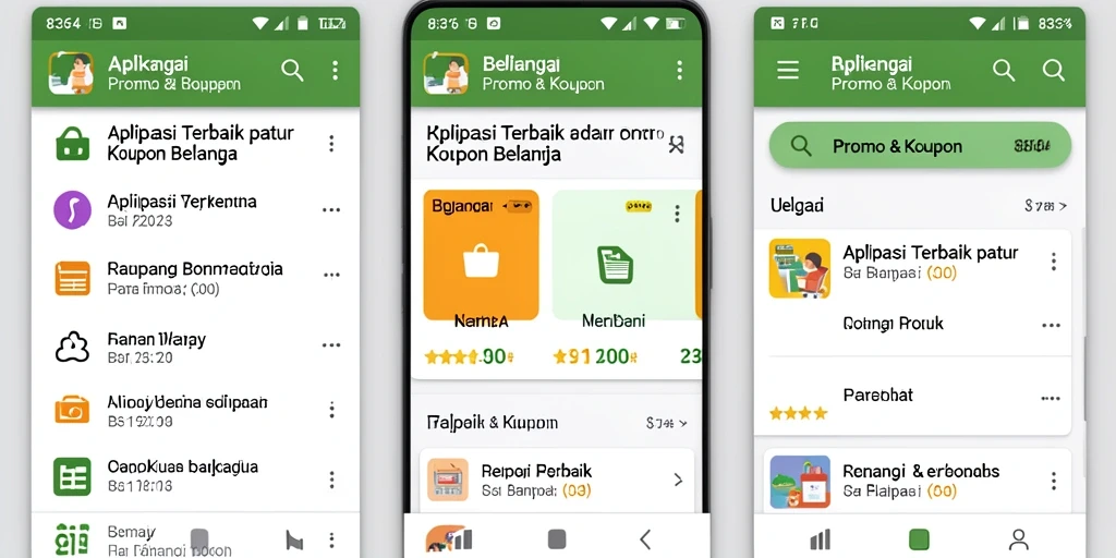 Tampilan antarmuka aplikasi 8364 dengan berbagai promo menarik.