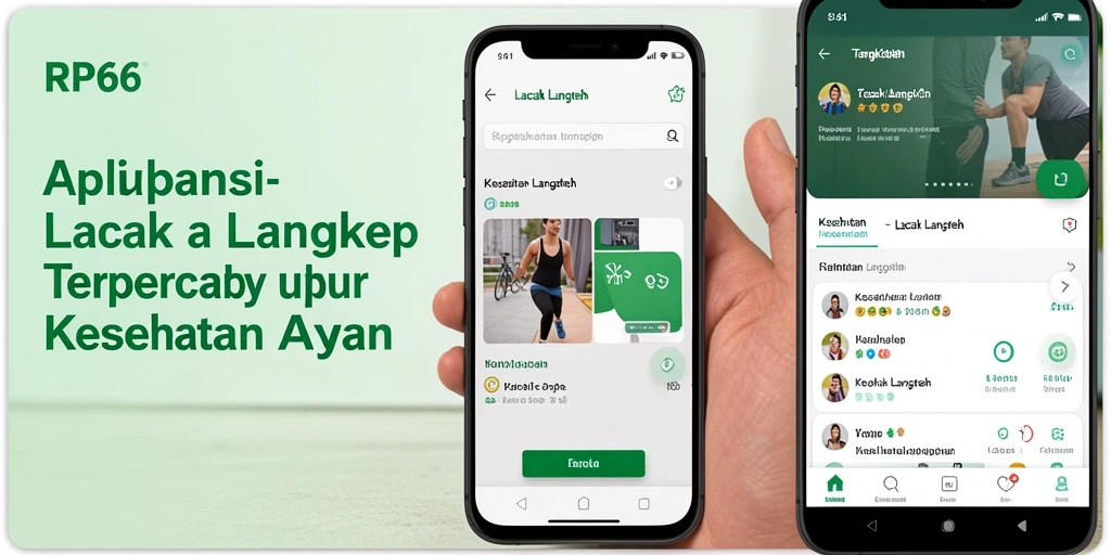 Screenshot utama RP66 menunjukkan antarmuka pengguna aplikasi Lacak Langkah.