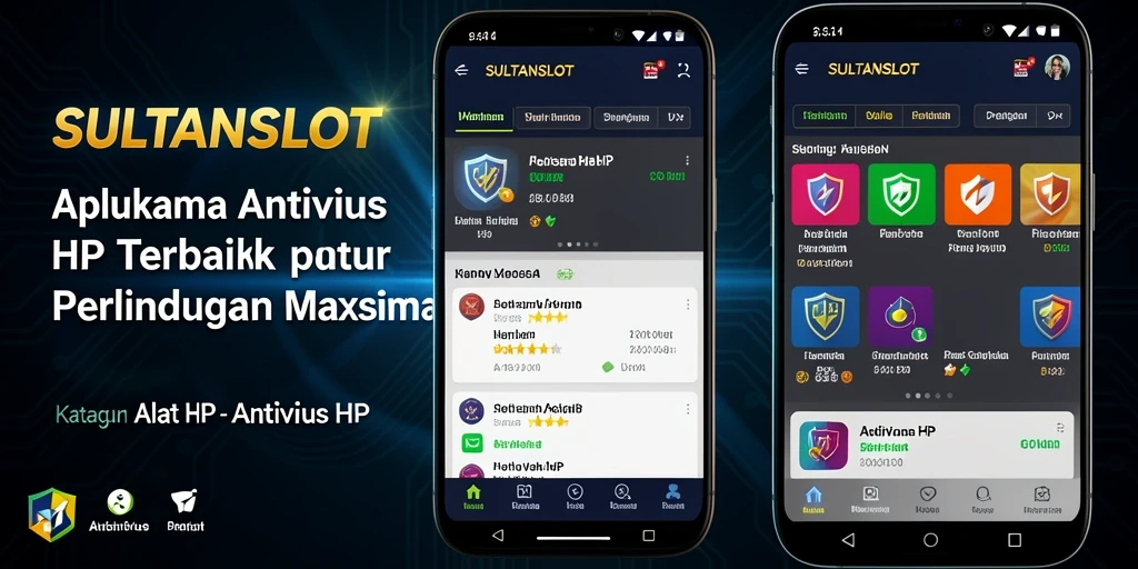Antarmuka SULTANSLOT yang ramah pengguna dan fitur canggih antivirus.