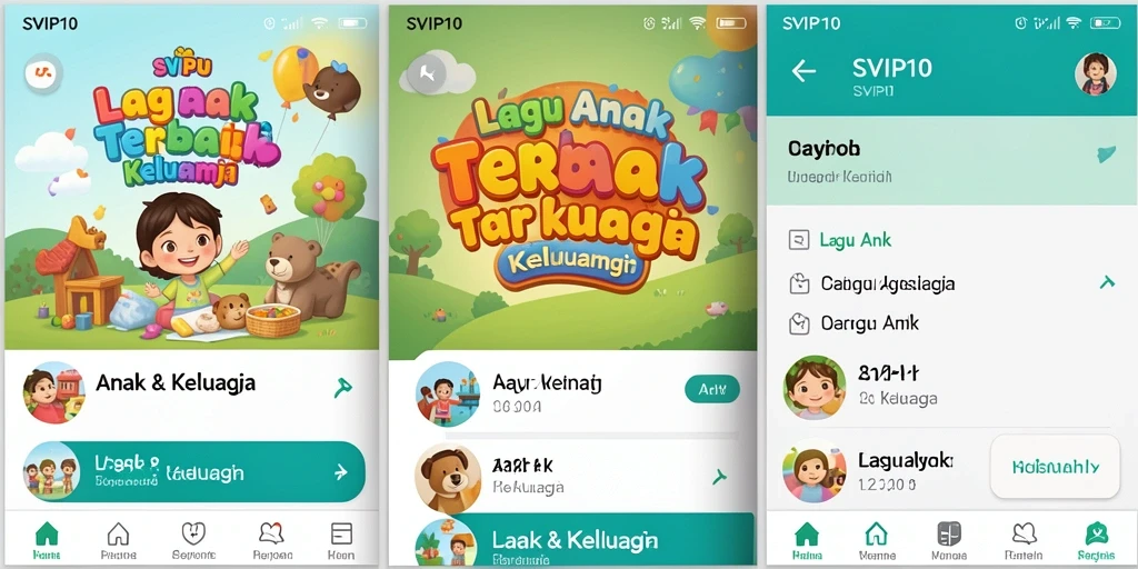 Tampilan antarmuka SVIP10 yang ceria dan ramah anak.